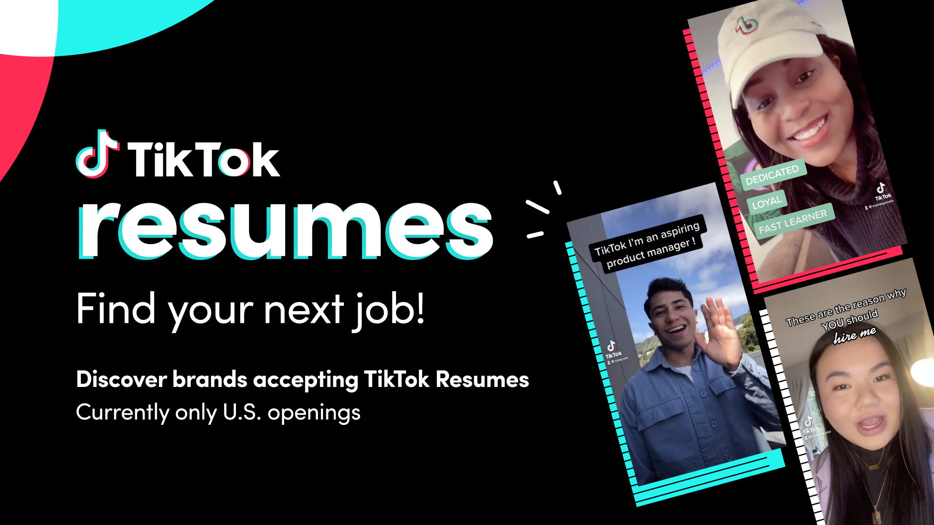 TikTok разработал новую функцию, с помощью которой через приложение можно подать видео-заявку на работу. Пока только в США